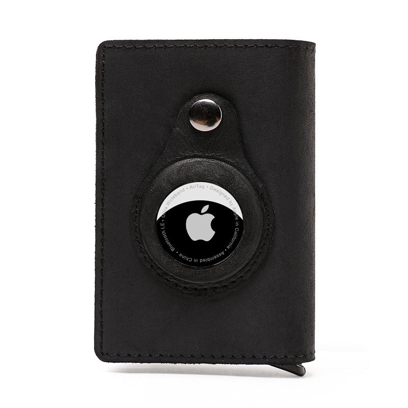 AirTag Compatible Leather Wallet & Card Holder | Aladinae