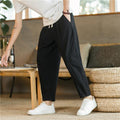 Men's Cotton Linen Cropped Trousers – Ethnic | Aladinae