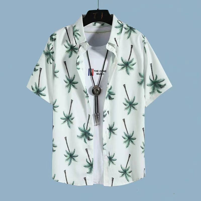 Men's Hawaiian Floral Shirt & Shorts Beach Set | Aladinae