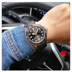 Men's White Automatic Mechanical Watch - Waterproof 100m