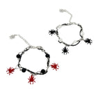 European and American cross-border bracelet couple bestie black and white dice hip-hop handmade guitar microphone five-pointed star hand jewelry