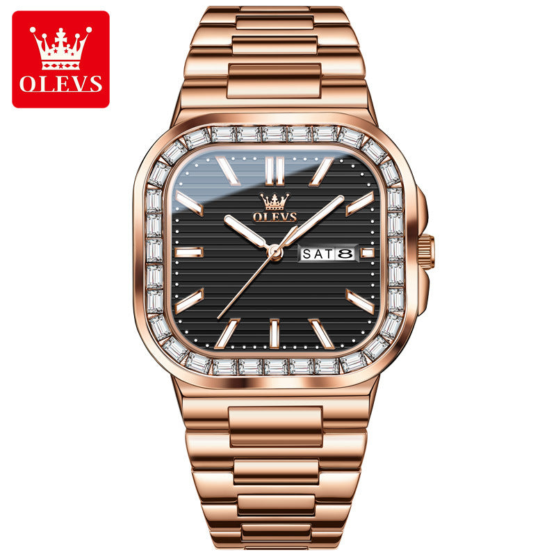 Men's Oris-Style Quartz Watch – Steel Band | Aladinae