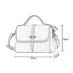 Handmade top layer cowhide vegetable tanned leather vintage messenger bag handmade soft cowhide French handbag feel crossbody women's bag