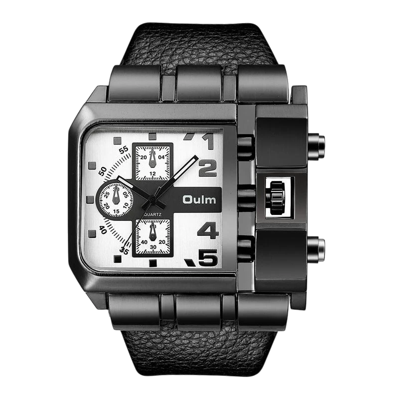 Oulm Men's Large Dial Quartz Watch | Aladinae
