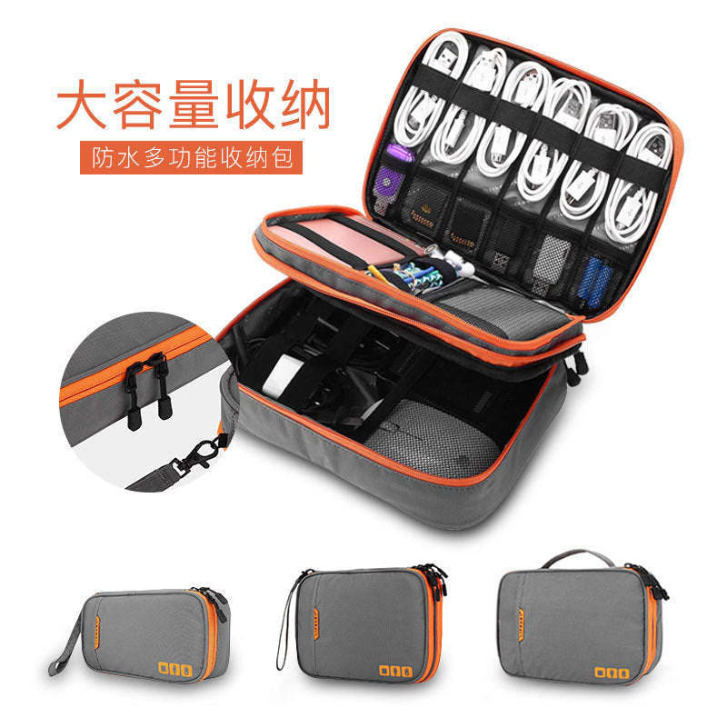 Amazon travel tablet digital product storage bag mobile power headset U disk data cable storage bag