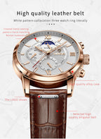Men's Multi-Function Chronograph Quartz Watch