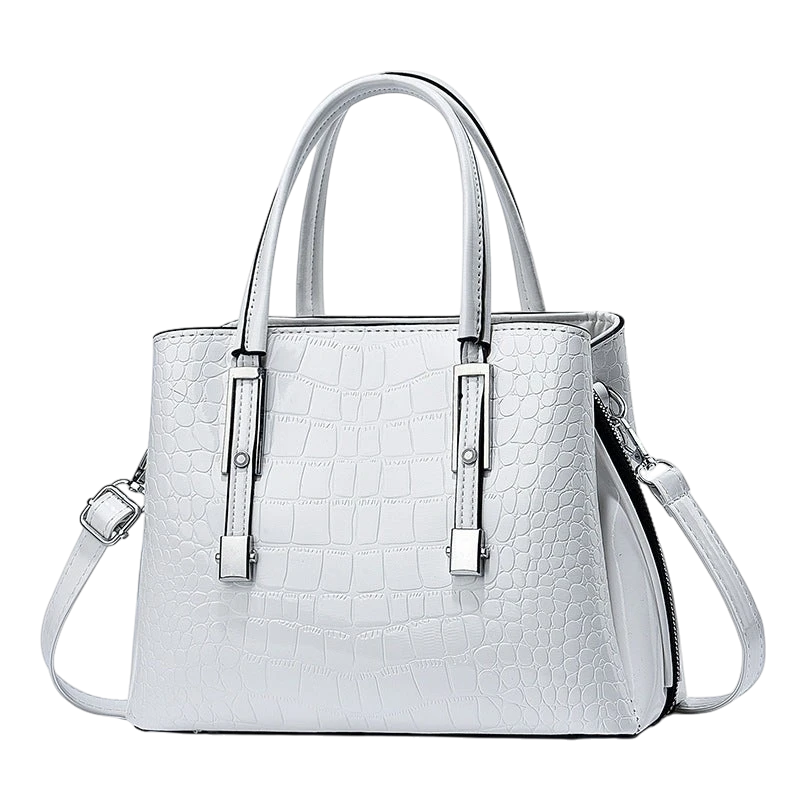 Amoi new crocodile pattern fashion high-end women's bag large capacity handbag ladies shoulder bag messenger bag mom bag