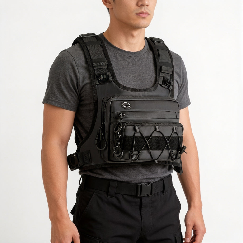 New tactical chest pack, multi-functional trail running bag, travel portable hiking bag, cycling backpack, Amazon bestseller.