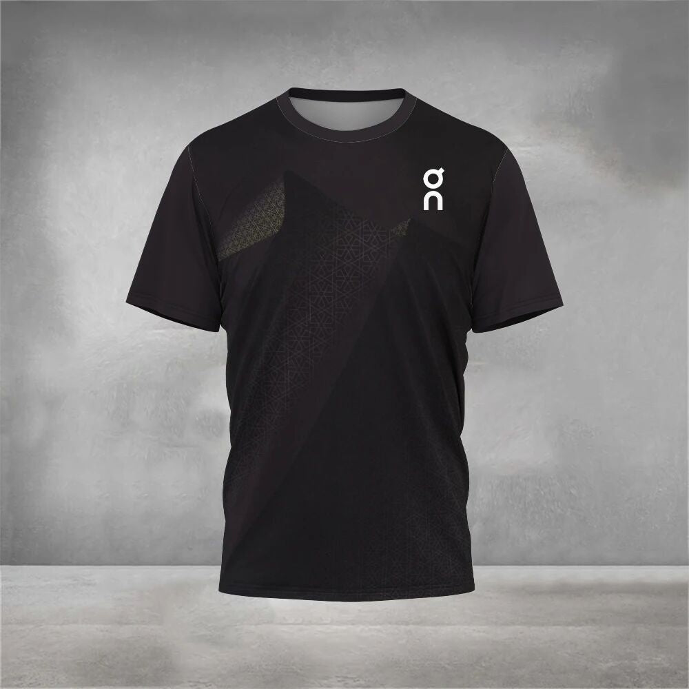 Men's Quick-Dry Mesh T-Shirt - Short Sleeve, Crew Neck