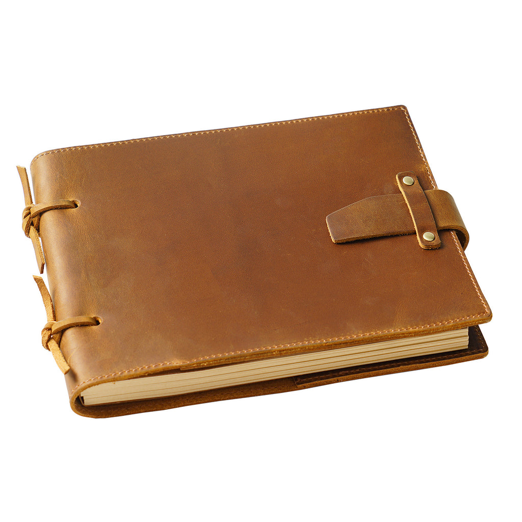 Cross-border retro handmade cowhide leather strap notepad notebook painting book hand-painted sketch book spot