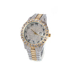 Unisex Two-Tone Large Dial Watch - Calendar, Waterproof
