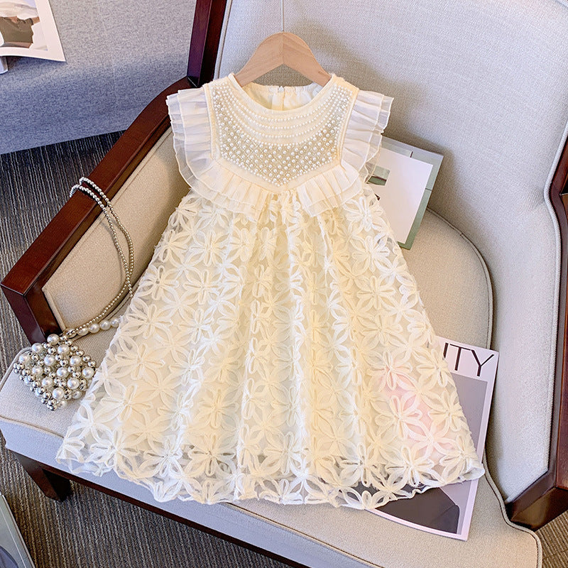 Girls' Princess Vest Summer Dress