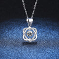 S925 sterling silver pendant Valentine's Day necklace, beating heart clavicle chain, 520 necklace for women, 50-point moissanite necklace.