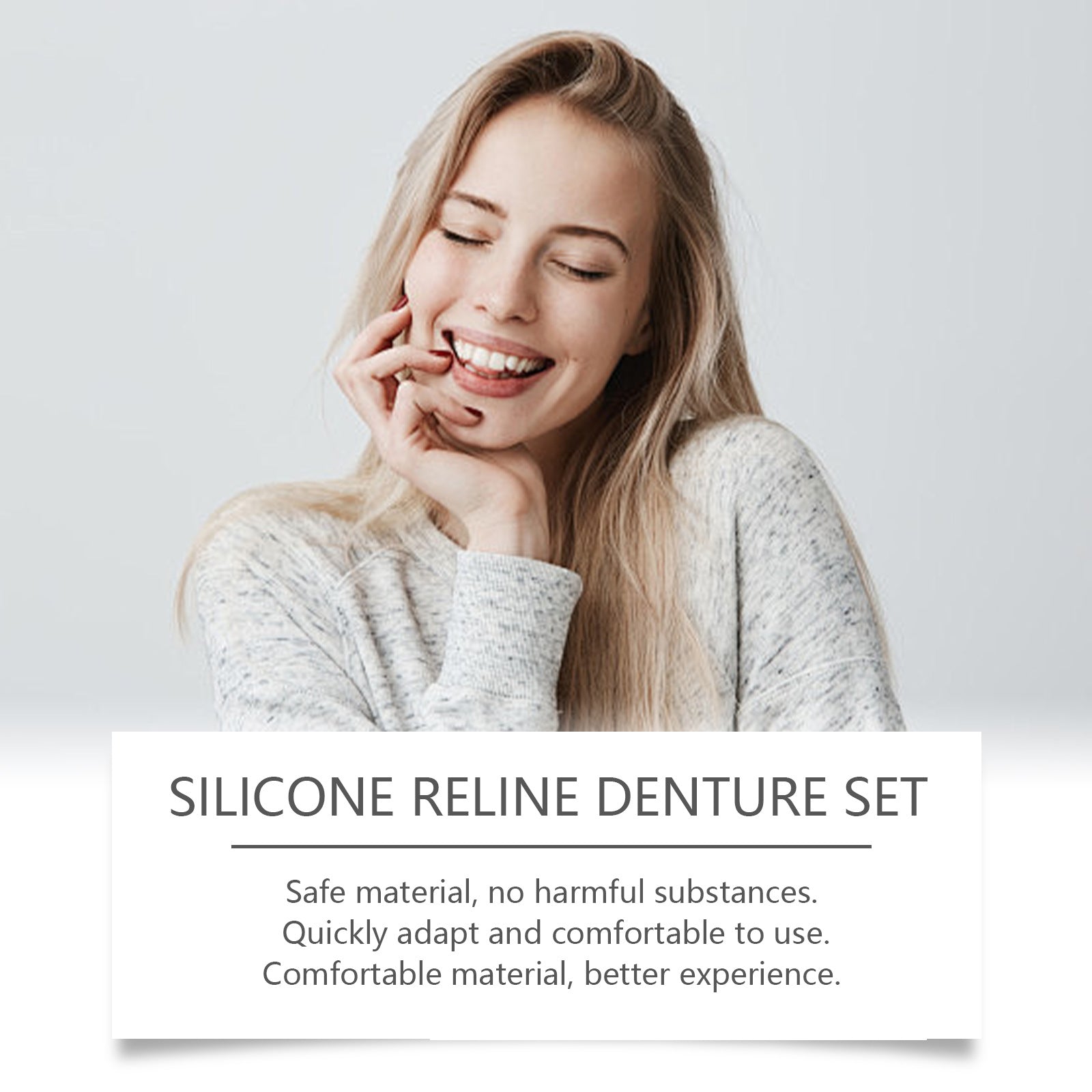 ORALHOE denture modification braces, dental beauty sets to enhance the beauty of the smile, comfortable material dentures