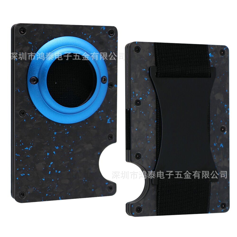 Men's RFID Metal Card Holder – Forged Carbon Design | Aladinae