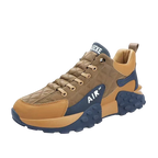 Men's Khaki Thick Sole Casual Sneakers | Aladinae