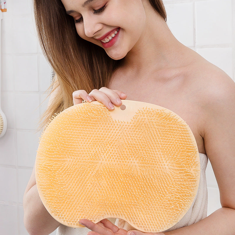 Lazy back rubbing artifact back rubbing bath brush does not ask for someone to stick to the wall and rub the back brush back silicone bath massage rub feet