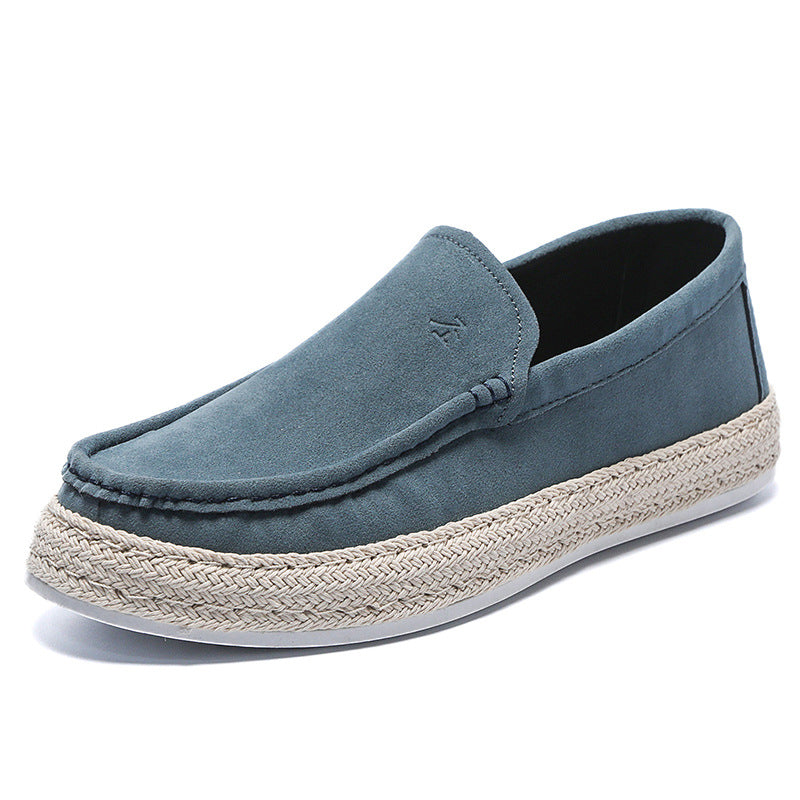 Men's Shoes Spring and Summer Men's Casual Pumps Canvas Shoes Men's Slip-on Lofter Handmade Old Beijing Cloth Shoes Soft Bottom