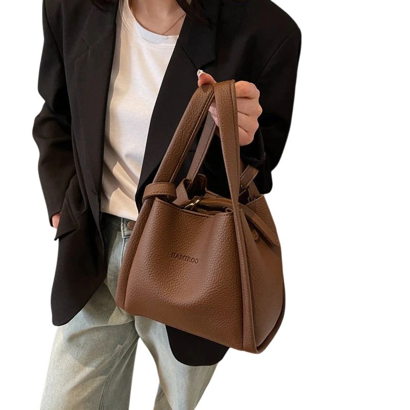 High-end niche 2025 new style tote basket bags, cross-border large capacity mother and daughter bag, crossbody bag, shoulder bag, bucket bag