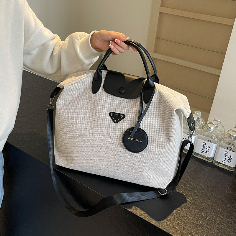 Large capacity lightweight travel bag for women new shoulder bag student commuter messenger bag travel convenient hand luggage bag