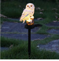Amazon Solar Animal Statue Ornaments Outdoor Garden Statue Courtyard Landscape Decoration Owl Light Ground Plug