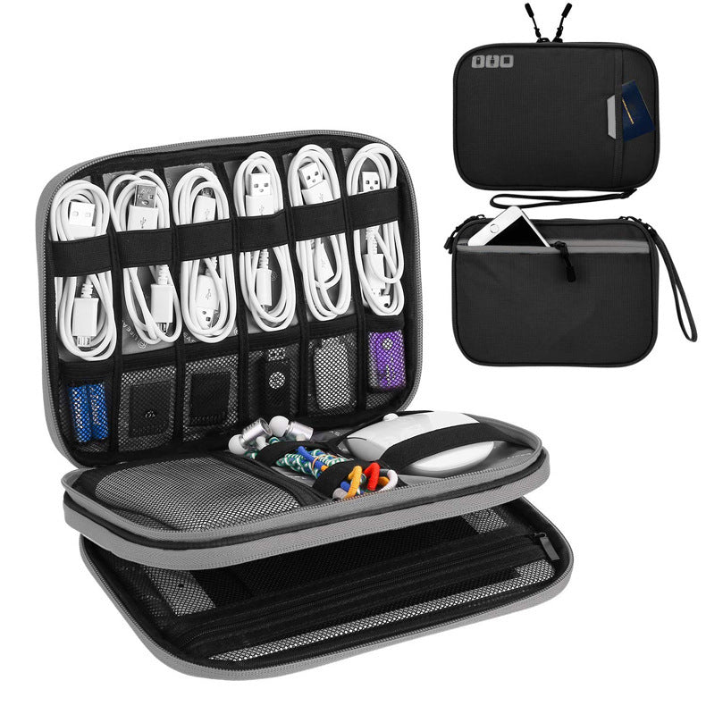 Amazon travel tablet digital product storage bag mobile power headset U disk data cable storage bag