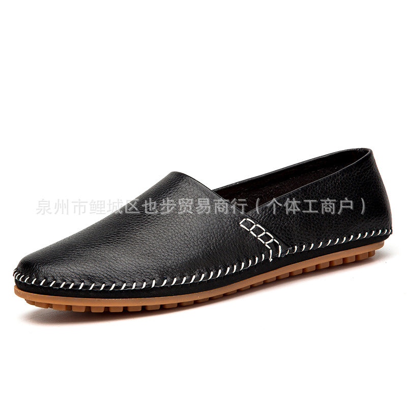Men's Genuine Cowhide Slip-On Loafers – Large | Aladinae
