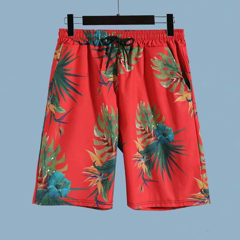 Men's Hawaiian Floral Shirt & Shorts Beach Set | Aladinae