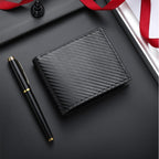 Men's Carbon Fiber Wallet with Coin Pocket | Aladinae