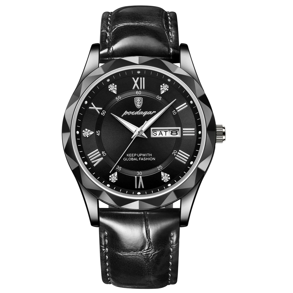 Swiss-Style Men's Dual Calendar Quartz Watch | Aladinae