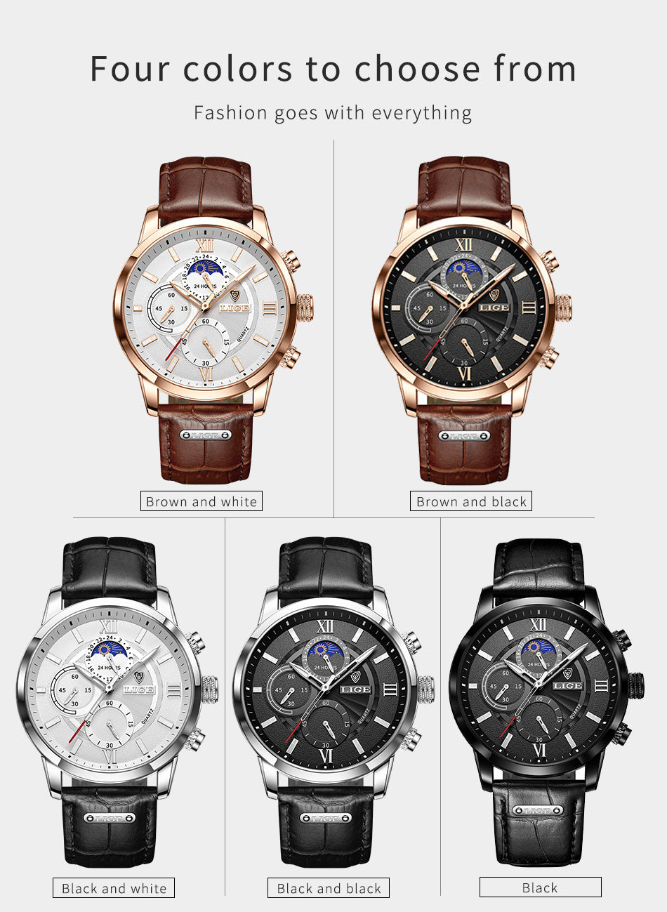 Men's Multi-Function Chronograph Quartz Watch