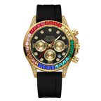 Daytona Jindi Shawn Yue hollow fake mechanical watch men's calendar waterproof watch Douyin Kuaishou one piece delivery