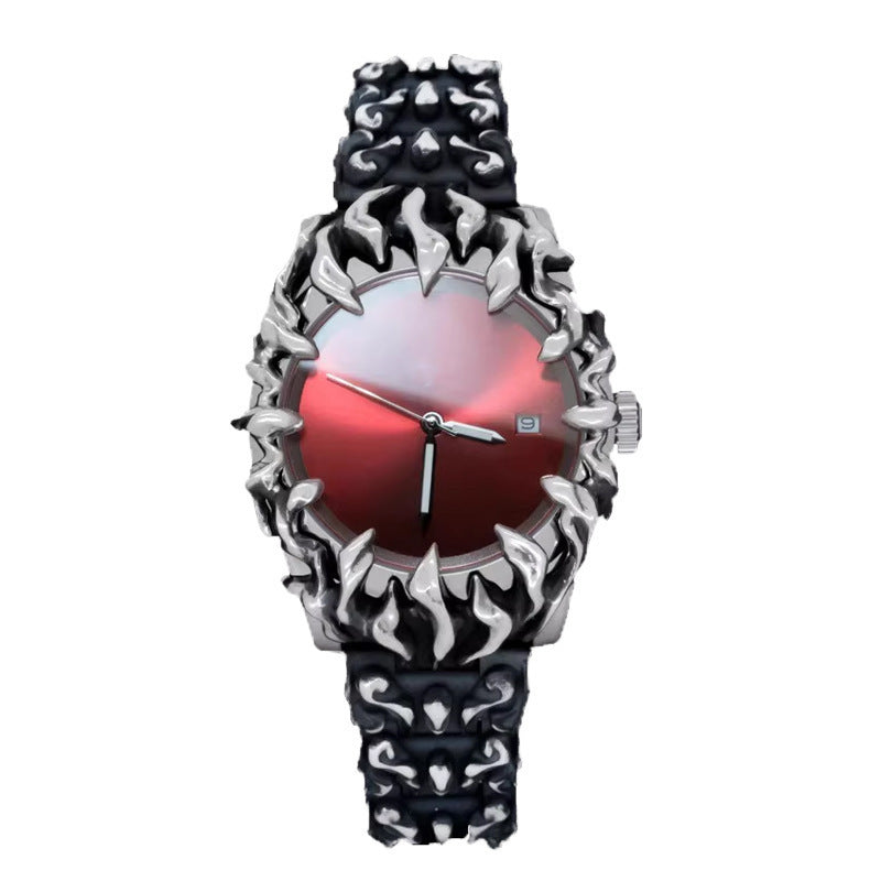 Claw-shaped watch, alabaster style, retro, Y2K, European and American style, unique, high-end, Instagram-worthy, niche watch.