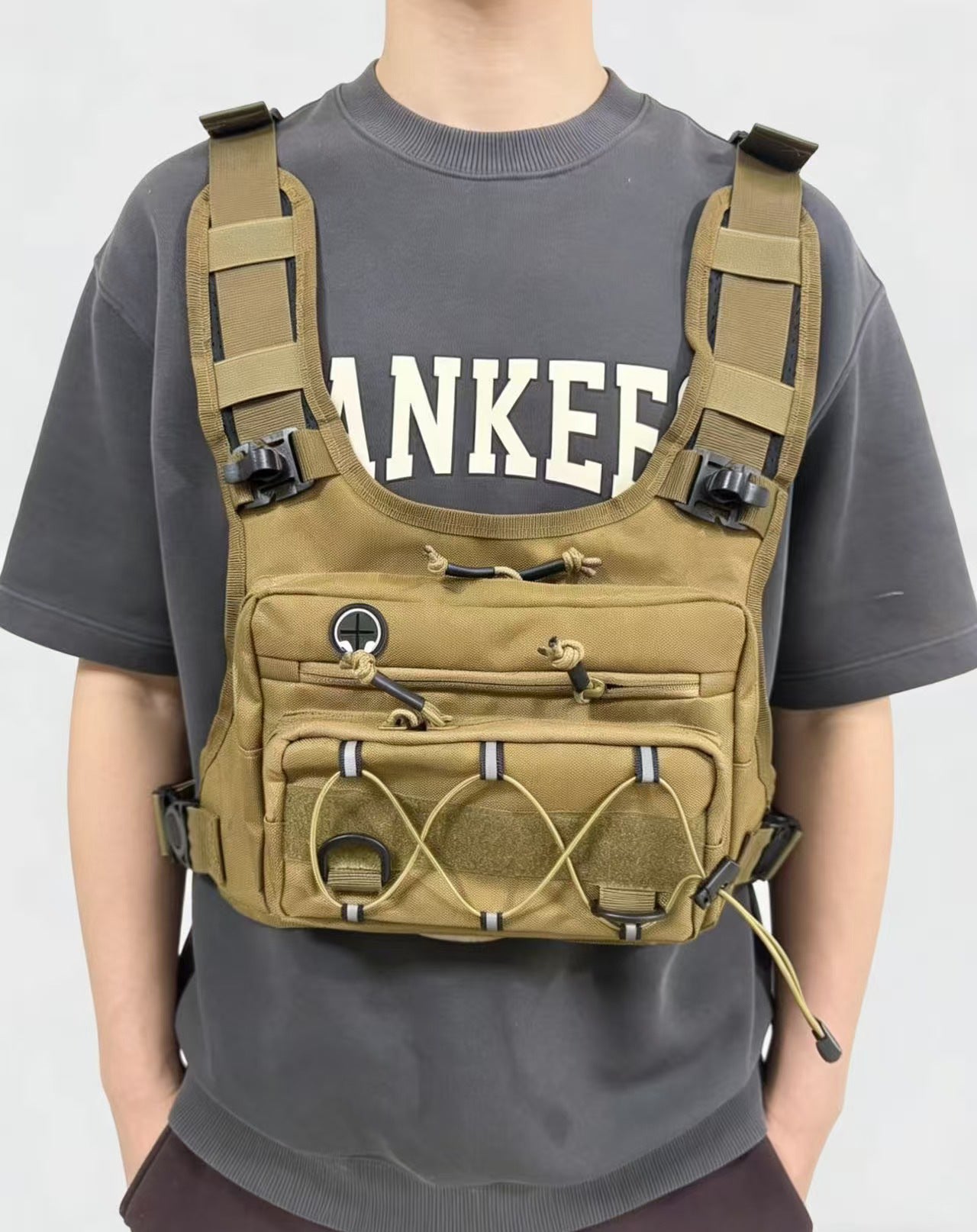 New tactical chest pack, multi-functional trail running bag, travel portable hiking bag, cycling backpack, Amazon bestseller.