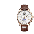 Men's Moon Phase Chronograph Watch – Quartz | Aladinae