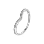 Moissanite ring, 925 sterling silver, women's ring, cluster setting, V-shaped ring, stacked crown, manufacturer wholesale, cross-border supply.