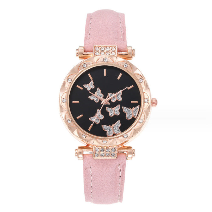 Women's Butterfly Design Watch - Simple, Casual