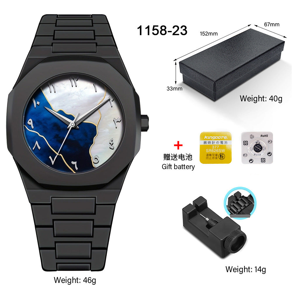 SHUAIKE new personality fashion large dial women's watch candy color trend fashion watch decorative color watch