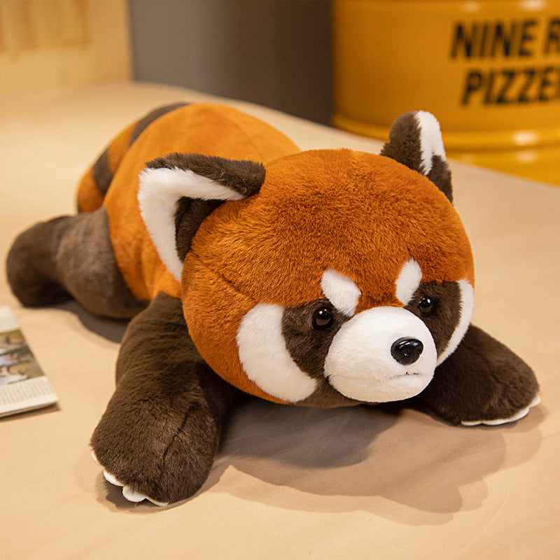 Cute and adorable simulation raccoon doll plush toy little raccoon doll children sleeping comfort pillow doll