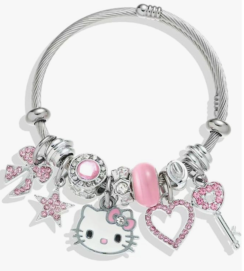 Korea Dongdaemun small fresh crystal cute cat personality forest student best friend bracelet bracelet female bracelet bracelet