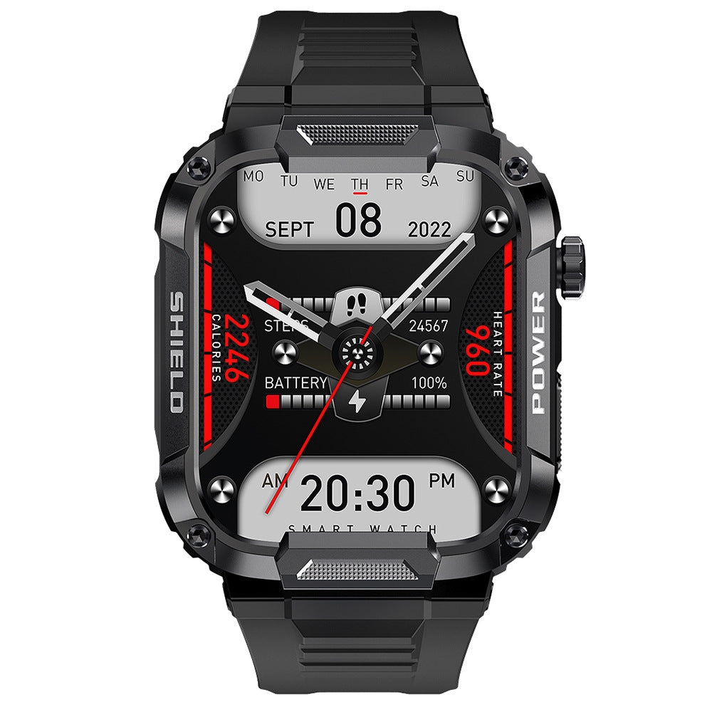 Zongxin MK66 Three-proof Sports Smart Watch Large Screen HD Bluetooth Call Music Watch Outdoor Waterproof Pedometer