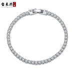 Tik Tok live broadcast welfare model European and American niche light luxury zircon star bracelet net celebrity model full diamond platinum plated bracelet