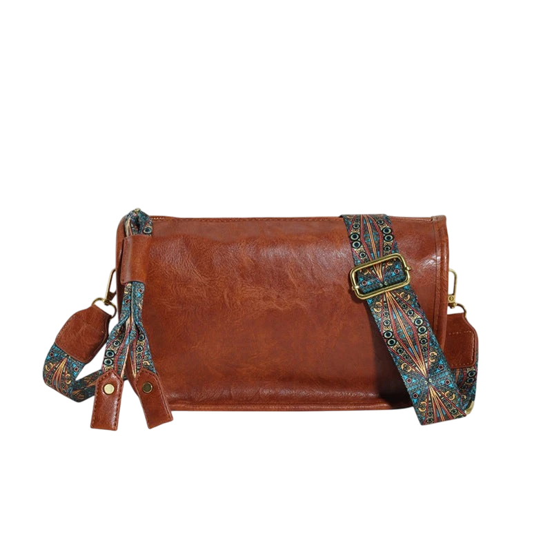 Clearance stock foreign trade popular bags for women 2024 autumn and winter fashion wide band high-end messenger bag niche high-end texture