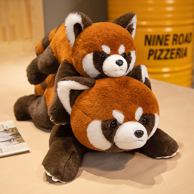 Cute and adorable simulation raccoon doll plush toy little raccoon doll children sleeping comfort pillow doll