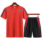 Men's Quick-Dry Short Sleeve Sports Suit - Ice Silk