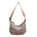 Crossbody bag for women 2024 spring and summer new large capacity canvas shoulder bag versatile college students commuting dumpling bag