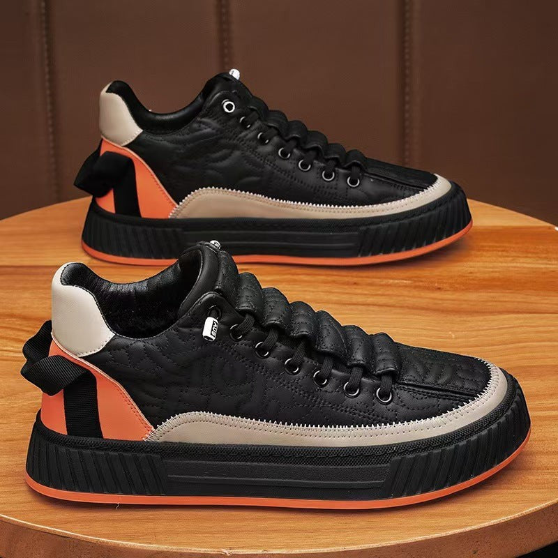 Men's White Height Increasing Sneakers | Aladinae