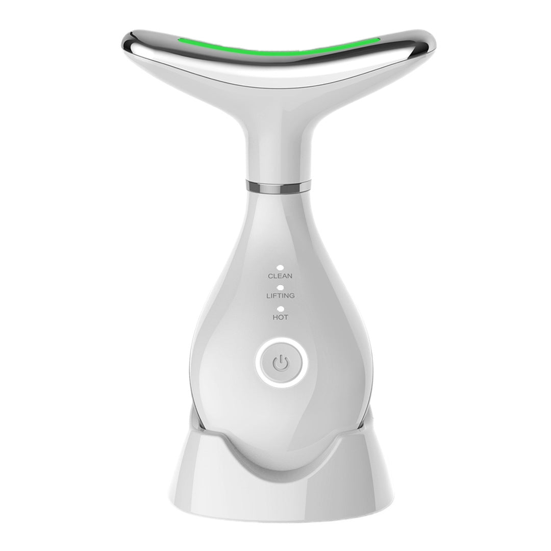 Neck beauty instrument vibration massage neck wrinkle instrument small iron lifting neck face color light introduction beauty instrument facial beauty