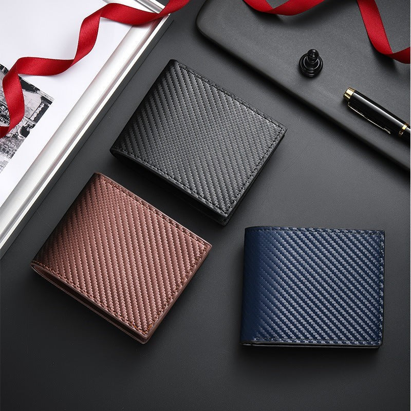 Men's Carbon Fiber Wallet with Coin Pocket | Aladinae