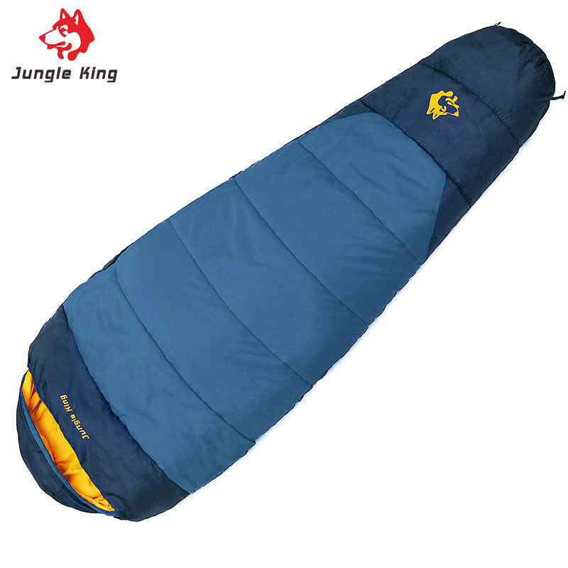 Outdoor camping sleeping bag mummy style mountaineering sleeping bag thick cotton camping travel mommy sleeping bag 1.3/1.7kg
